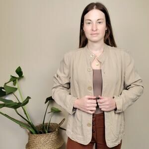 JM Collection Khaki Jacket Tan 10
